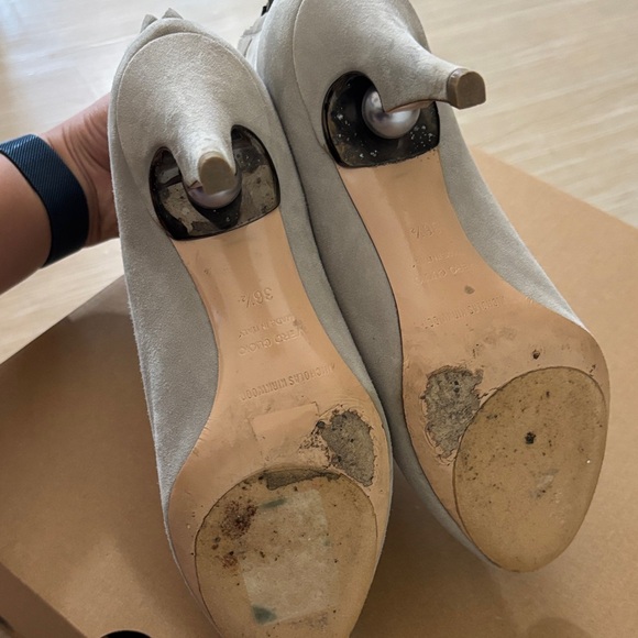 Nicholas Kirkwood Light Gray Ankle Boots - Picture 5 of 7